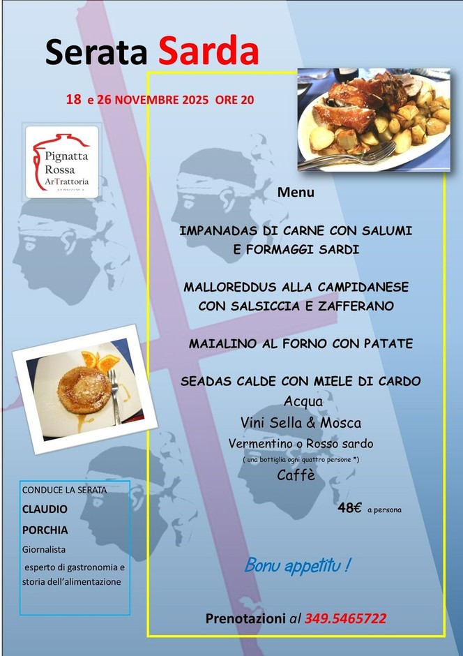 Albissola Marina: sapori di Sardegna alla Pignatta Rossa Albissola Marina: sapori di Sardegna alla Pignatta Rossa