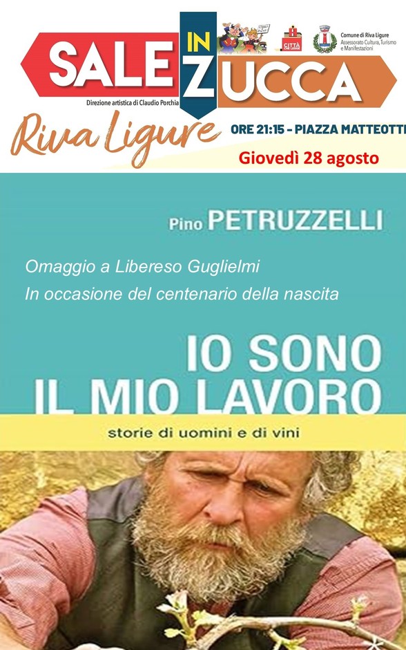Riva Ligure – “Sale in Zucca”: gran finale con Pino Petruzzelli, l’omaggio a Libereso e la festa del Moscatello di Taggia