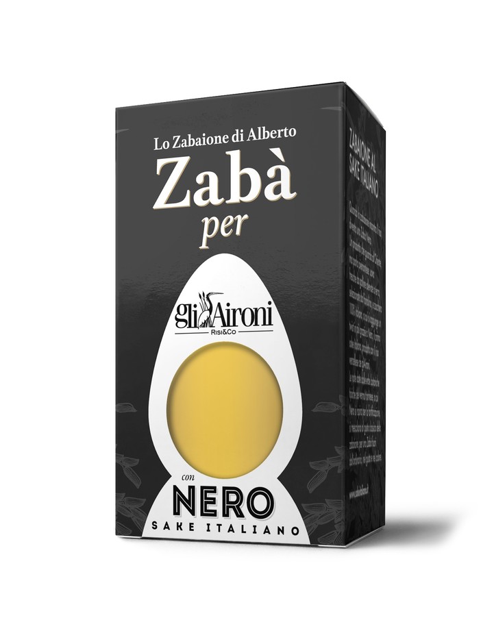 Gli Aironi e Alberto Marchetti  presentano Zabà Nero, lo zabaione al sake italiano
